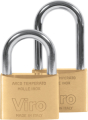 LUCCHETTO VIRO RETTANGOLARE OTTONE PESANTE MM 25