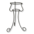 PORTAVASI TORRE CM 36X50 - VASO CM 22