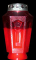 LAMPADA PIRAMIDE GRANDE ROSSA